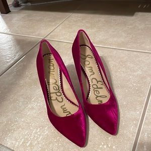 3inch Pink Velvet Heels